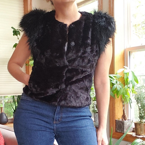 Skaist Taylor for Target Fur Cropped Vest - Picture 1 of 6